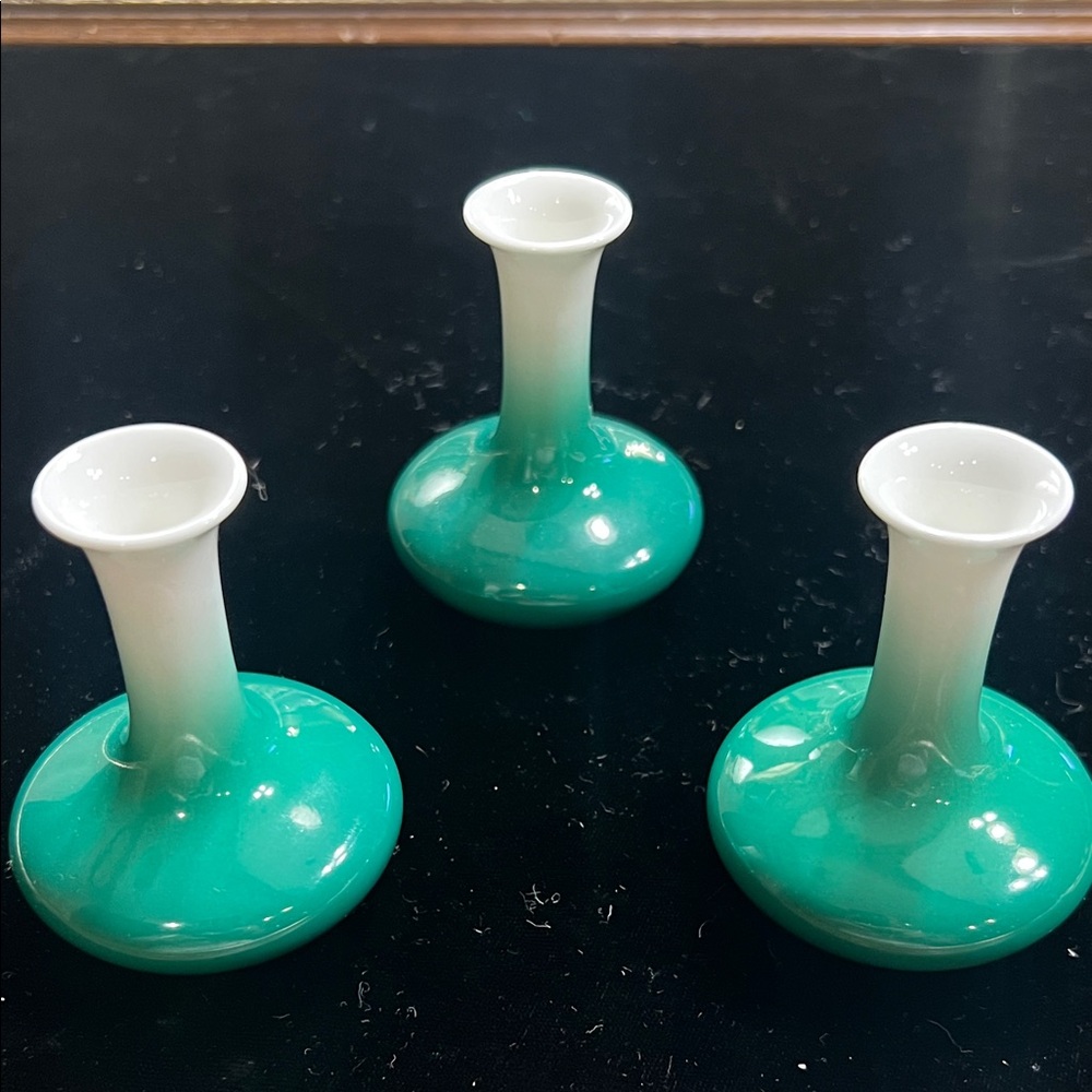VTG Elegant Bone China Noritake Bud Vase Set of Three